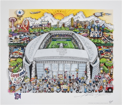 2009 Dallas Cowboys AT&T Stadium 3D Artwork Serigraph (9/250)